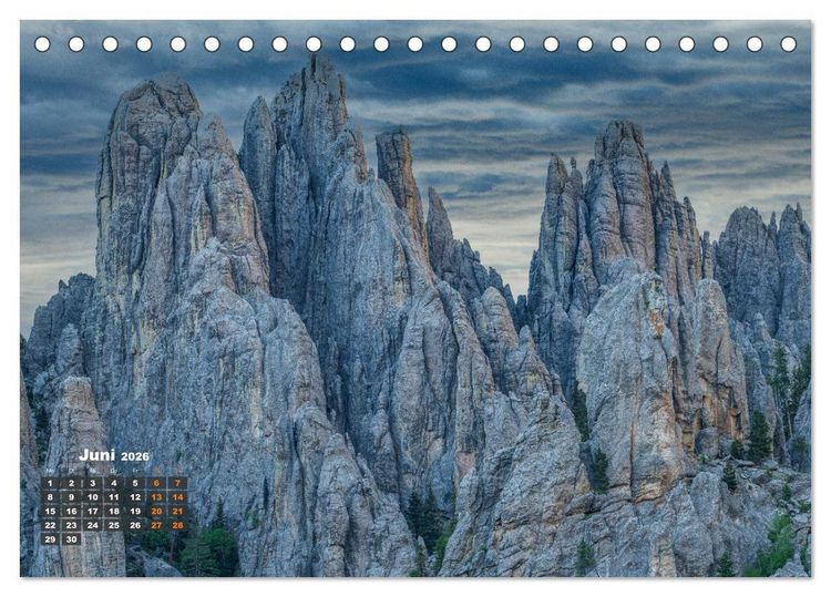 Produktbild: Kraftpl&auml;tze der Indianer (Tischkalender 2026 DIN A5 quer), CALVENDO Monatskalender