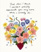 Produktbild: Love Muchly Greeting Cards: Thank You - Just when I think I couldn't possibly (Pack of 6)