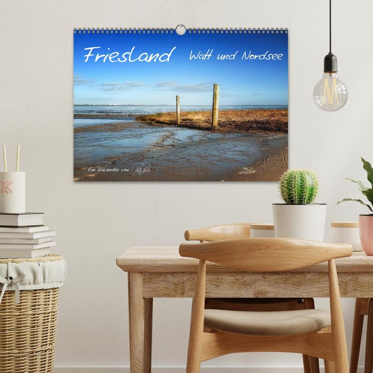 Produktbild: Friesland - Watt und Nordsee / CH-Version (Wandkalender 2026 DIN A3 quer), CALVENDO Monatskalender