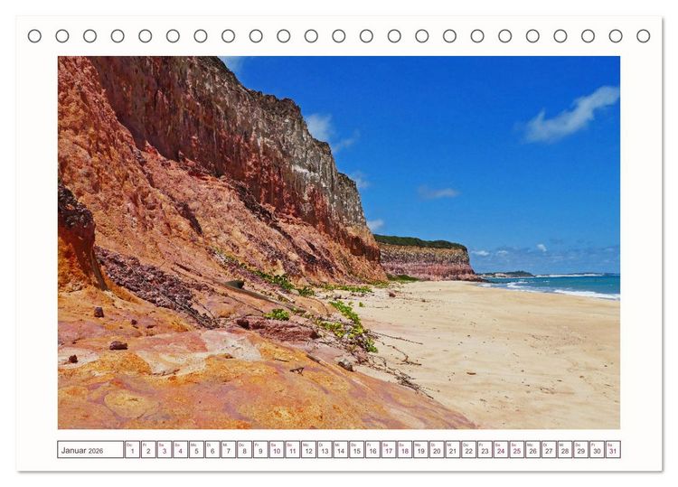 Produktbild: Natures-Designs - farbenfrohe Felsk&uuml;sten in Brasilien (Tischkalender 2026 DIN A5 quer), CALVENDO Monatskalender