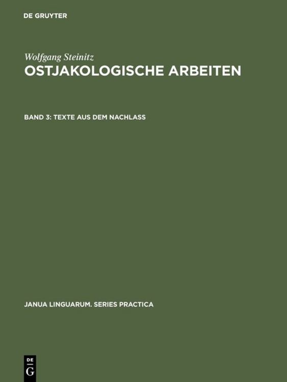Produktbild: Texte aus dem Nachlass