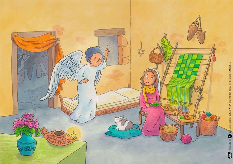 Produktbild: Jesus kommt auf die Welt. Kamishibai Bildkartenset.