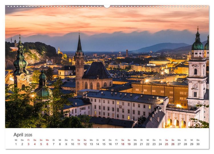 Produktbild: Salzburg - Kultur und Natur pur. (Wandkalender 2026 DIN A2 quer), CALVENDO Monatskalender