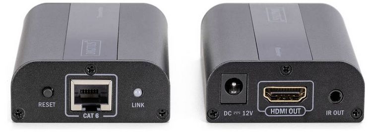 Produktbild: Digitus DS-55204 HDMI&reg;, Infrarot Extender (Verl&auml;ngerung) &uuml;ber Netzwerkkabel RJ45 60m