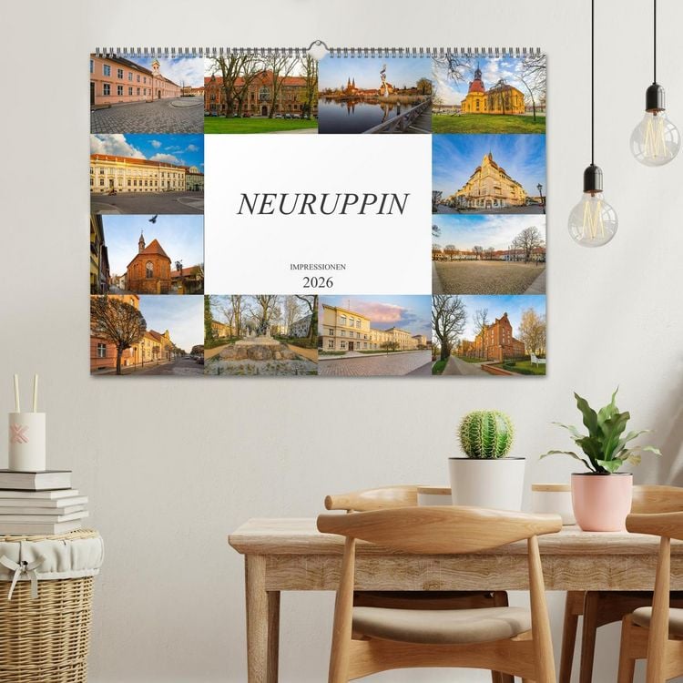 Produktbild: Neuruppin Impressionen (Wandkalender 2026 DIN A2 quer), CALVENDO Monatskalender