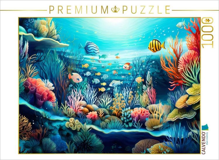 Produktbild: CALVENDO Puzzle Korallenriff | 1000 Teile Lege-Gr&ouml;&szlig;e 64x48cm Foto-Puzzle f&uuml;r gl&uuml;ckliche Stunden