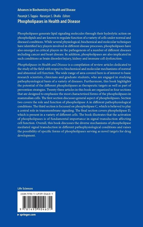 Produktbild: Phospholipases in Health and Disease
