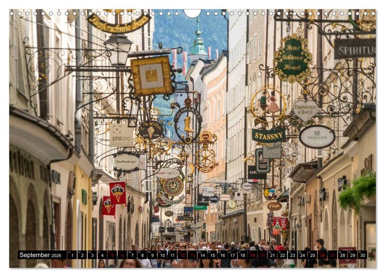Produktbild: Salzburg - &Ouml;sterreich (Wandkalender 2026 DIN A3 quer), CALVENDO Monatskalender