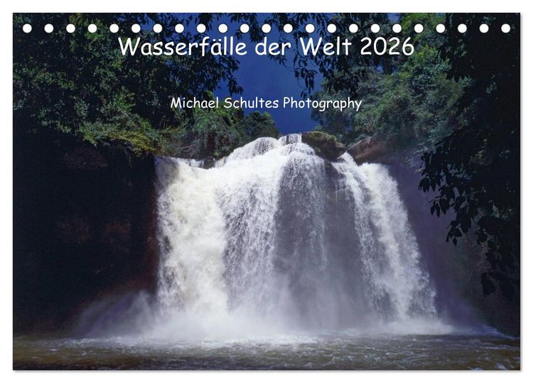 Produktbild: Wasserf&auml;lle der Welt 2026 (Tischkalender 2026 DIN A5 quer), CALVENDO Monatskalender