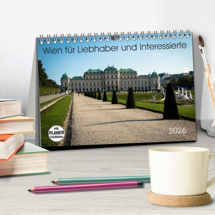 Produktbild: Wien f&uuml;r Liebhaber und Interessierte (Tischkalender 2026 DIN A5 quer), CALVENDO Monatskalender