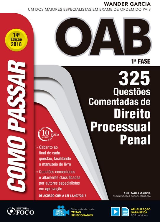 Produktbild: Como passar na OAB 1&ordf; Fase: direito processual penal
