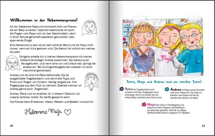 Produktbild: Das große Storchenmalbuch - Mach's dir bunt! Hebammenwissen für Kinder zum Thema Babys machen, kriegen, haben