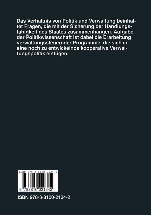 Produktbild: Politik und Verwaltung nach der Jahrtausendwende &mdash; Pl&auml;doyer f&uuml;r eine rationale Politik