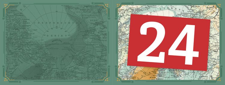 Produktbild: Landkarten aus aller Welt &ndash; Mein R&auml;tseladventskalender
