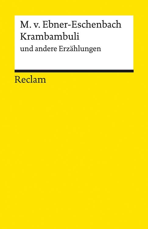 Produktbild: Krambambuli und andere Erzählungen