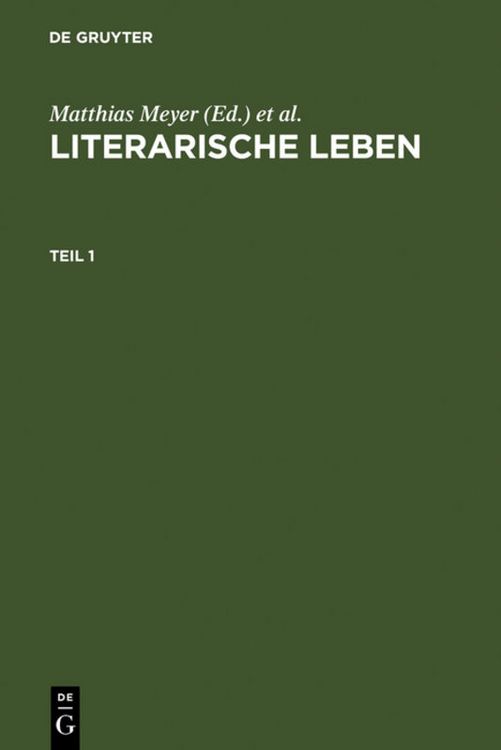 Produktbild: Literarische Leben