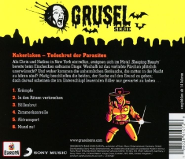 Produktbild: Gruselserie 13: Kakerlaken - Todesbrut der Parasiten