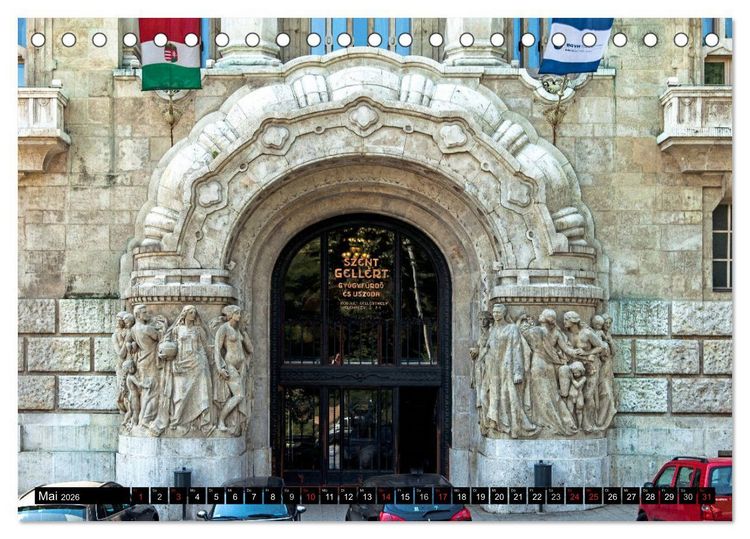 Produktbild: Budapester Jugendstil (Tischkalender 2026 DIN A5 quer), CALVENDO Monatskalender