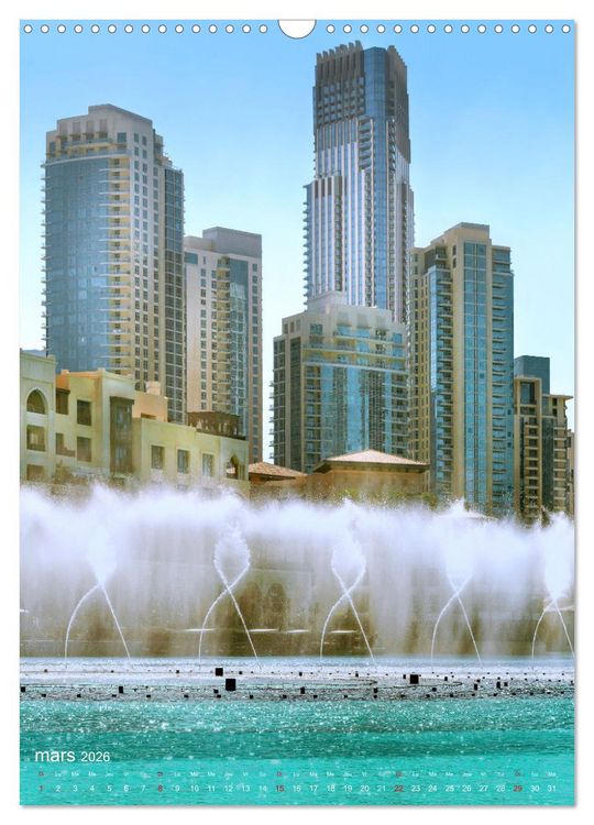 Produktbild: &Eacute;mirats Arabes Unis &ndash; Points forts urbains (Calendrier mural 2026 DIN A3 horizontal), CALVENDO calendrier mensuel