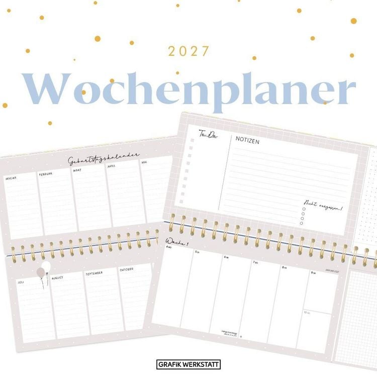 Produktbild: Wochenplaner 2027 Mein Jahr 2027 (mit Kalendarium)