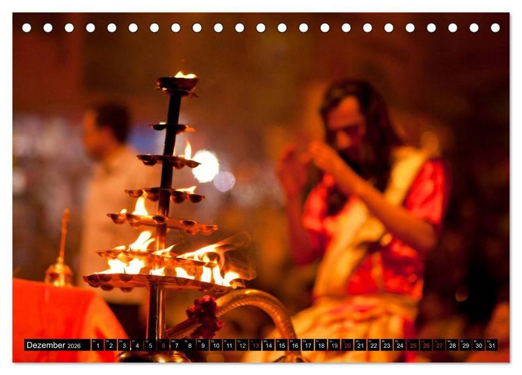 Produktbild: Indien - Varanasi (Tischkalender 2026 DIN A5 quer), CALVENDO Monatskalender