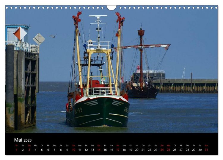 Produktbild: Cuxhaven an der Nordsee (Wandkalender 2026 DIN A3 quer), CALVENDO Monatskalender