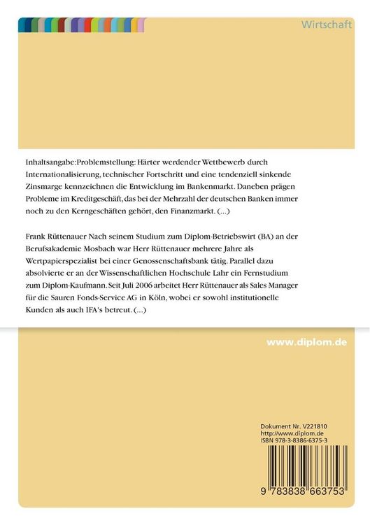 Produktbild: Bonit&auml;tsrisiken im traditionellen Bankkreditportfolio und Kreditprodukten im Depot A