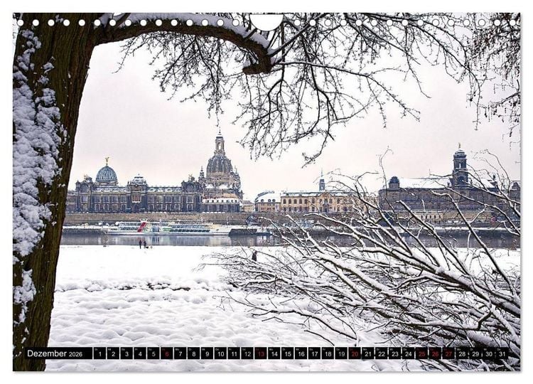 Produktbild: WUNDERVOLLES DRESDEN (Wandkalender 2026 DIN A4 quer), CALVENDO Monatskalender