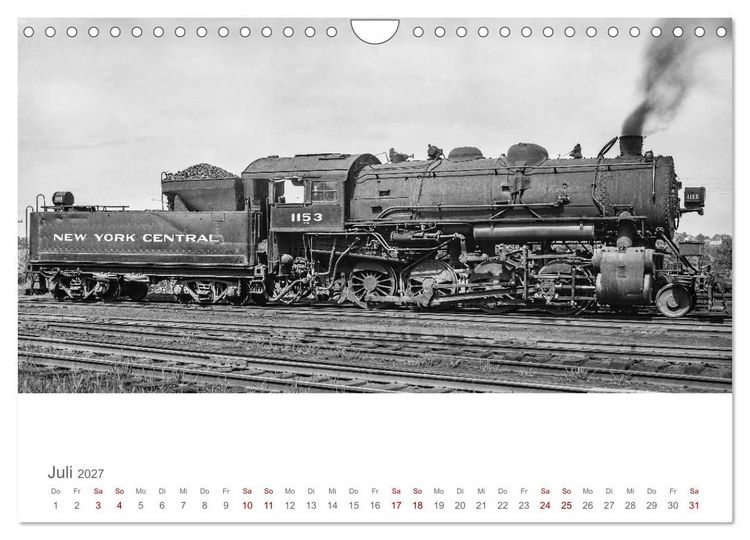 Produktbild: US-Dampflokomotiven (Wandkalender 2027 DIN A4 quer), CALVENDO Monatskalender