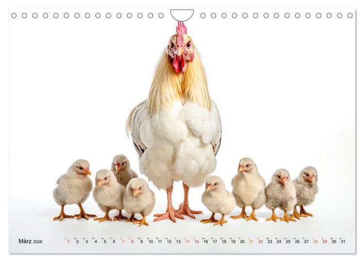 Produktbild: H&uuml;hner Alarm (Wandkalender 2026 DIN A4 quer), CALVENDO Monatskalender