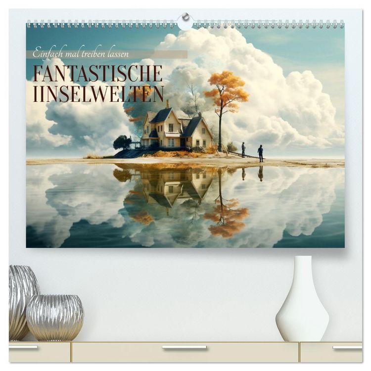 Produktbild: Fantastische Inselwelten (hochwertiger Premium Wandkalender 2026 DIN A2 quer), Kunstdruck in Hochglanz