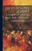 Produktbild: Order of Battle of Soviet Ground Forces and the German Volkspolizei