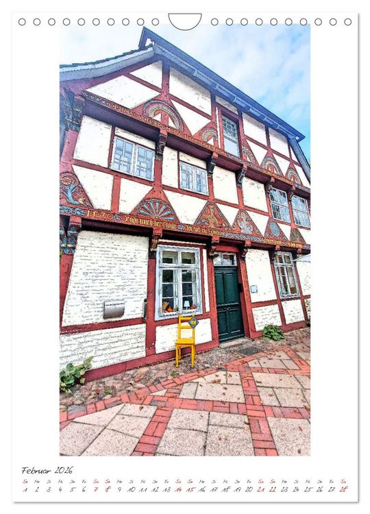 Produktbild: Idyllisches L&uuml;neburg. Historische Fassaden und Giebel der Salz- und Hansestadt (Wandkalender 2026 DIN A4 hoch), CALVENDO Monatskalender