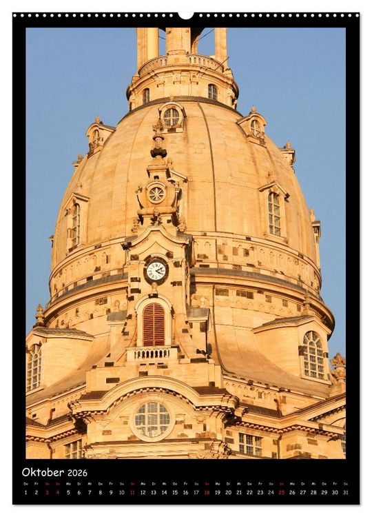 Produktbild: Frauenkirche Dresden (Wandkalender 2026 DIN A2 hoch), CALVENDO Monatskalender
