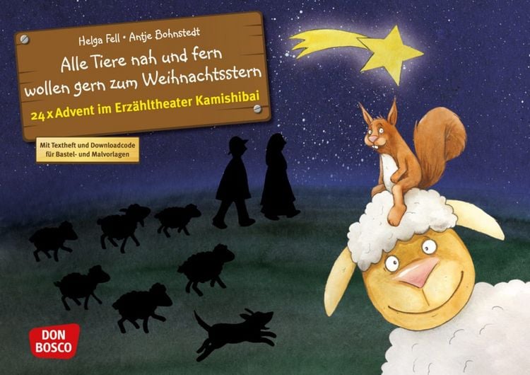 Produktbild: Alle Tiere nah und fern wollen gern zum Weihnachtsstern. Adventskalender