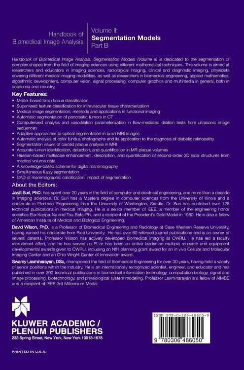 Produktbild: Handbook of Biomedical Image Analysis