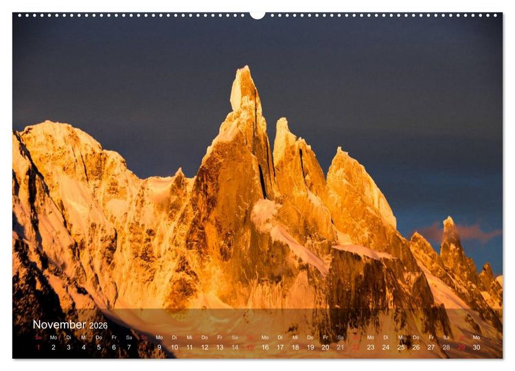 Produktbild: Faszinierende Landschaften der Welt: Traumberge und Wanderparadiese (Wandkalender 2026 DIN A2 quer), CALVENDO Monatskalender