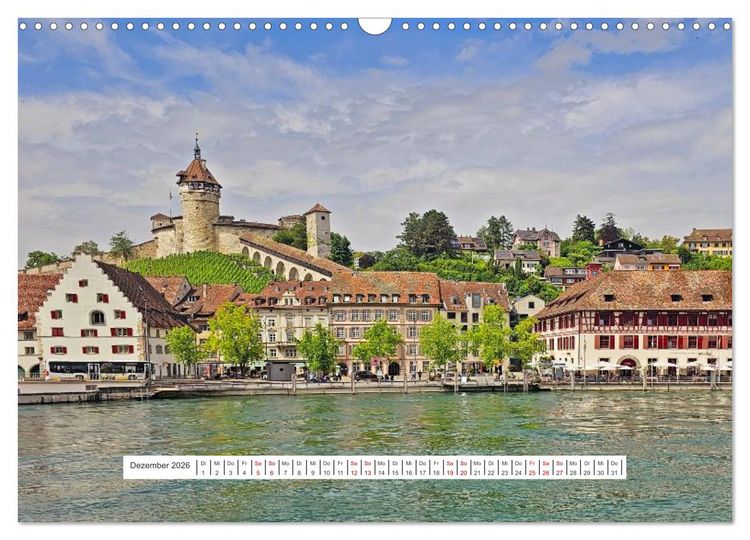 Produktbild: Berge und Seen der Schweiz - Mit dem Wohnmobil durch die Schweiz (Wandkalender 2026 DIN A3 quer), CALVENDO Monatskalender
