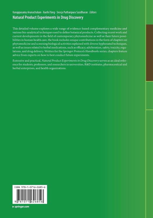 Produktbild: Natural Product Experiments in Drug Discovery