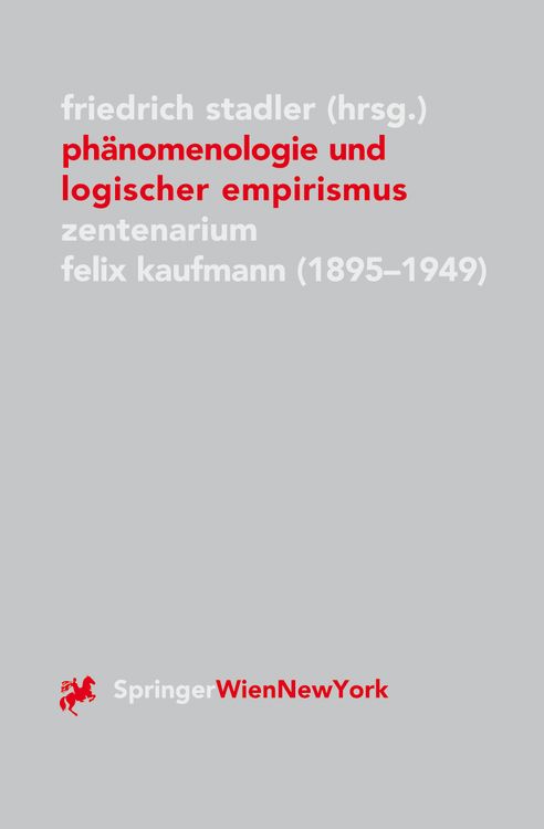 Produktbild: Ph&auml;nomenologie und logischer Empirismus