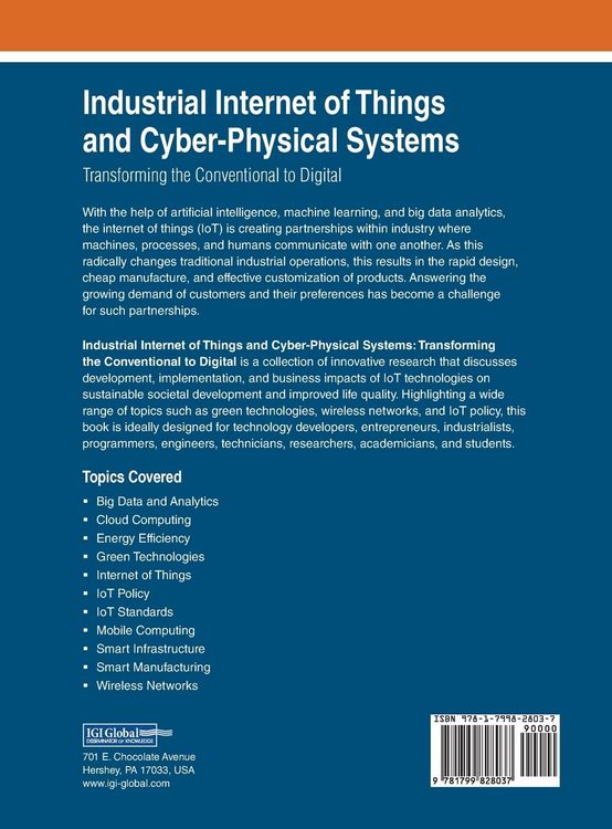 Produktbild: Industrial Internet of Things and Cyber-Physical Systems