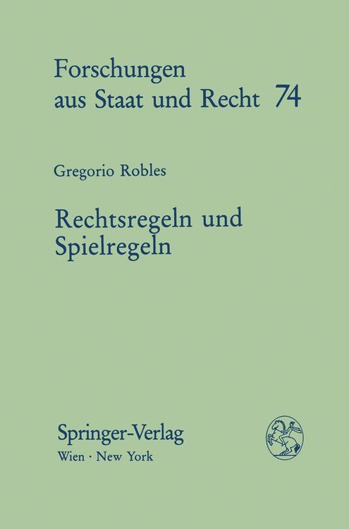 Produktbild: Rechtsregeln und Spielregeln