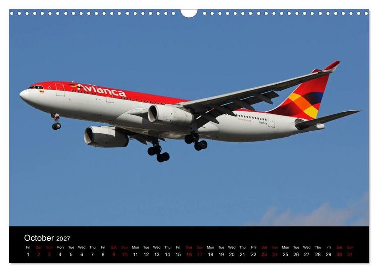 Produktbild: Widebody Jets (Wall Calendar 2027 DIN A3 landscape), CALVENDO 12 Month Wall Calendar