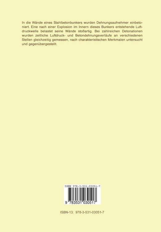 Produktbild: Verhalten von Beton unter kurzzeitiger H&ouml;chstbelastung (Drucksto&szlig;)