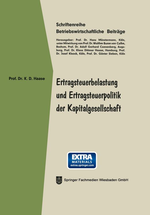 Produktbild: Ertragsteuerbelastung und Ertragsteuerpolitik der Kapitalgesellschaft