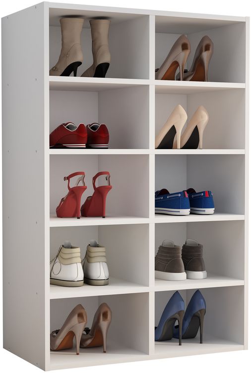 Produktbild: Holz Regal Schuhschrank Schuhregal Hinsol M