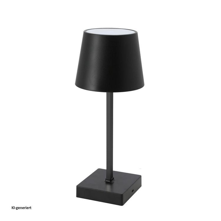 Produktbild: Cepewa LED Tischlampe Schwarz mit Touchfunktion LED Tischlampe Schwarz mit Touchfunktion
