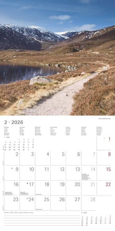 Produktbild: Wege 2026 - Broschürenkalender 30x30 cm (30x60 geöffnet) - Kalender mit Platz für Notizen - Paths - Bildkalender - Wandplaner - Naturkalender