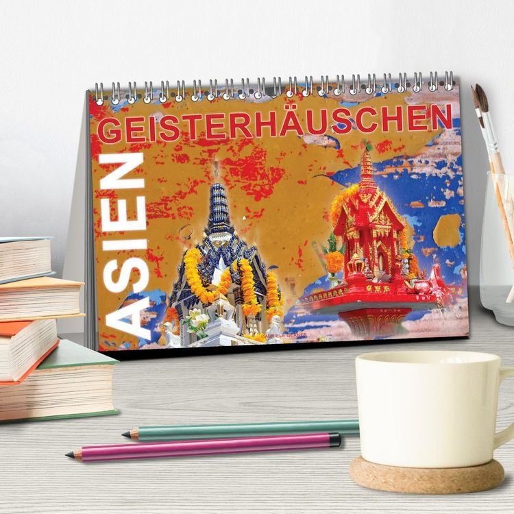 Produktbild: Asien Geisterh&auml;uschen (Tischkalender 2026 DIN A5 quer), CALVENDO Monatskalender