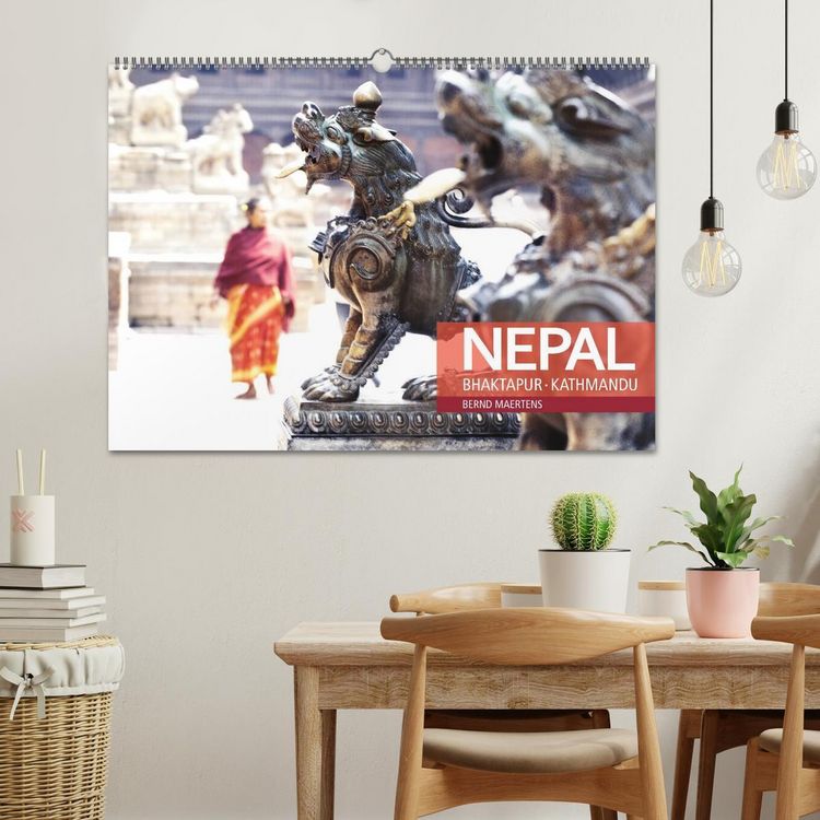 Produktbild: NEPAL Bhaktapur Kathmandu (Wandkalender 2026 DIN A2 quer), CALVENDO Monatskalender